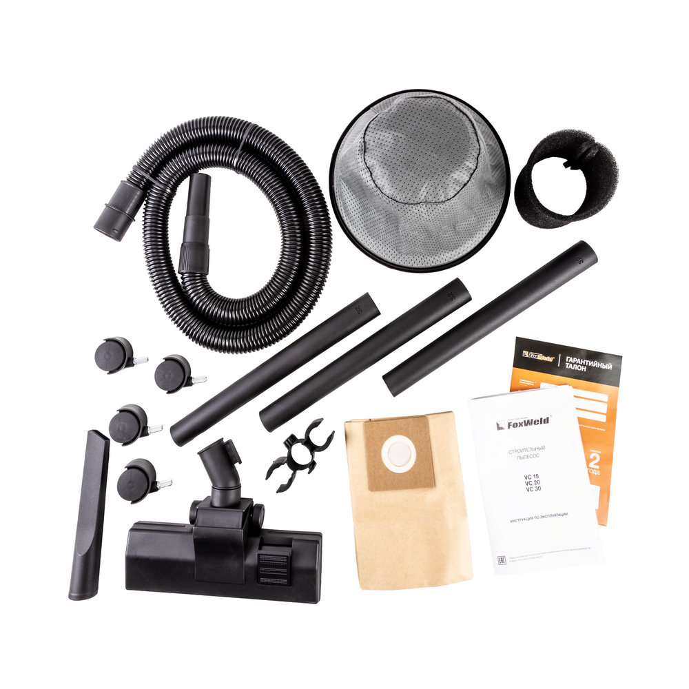 Строительный пылесос FoxWeld VC 15