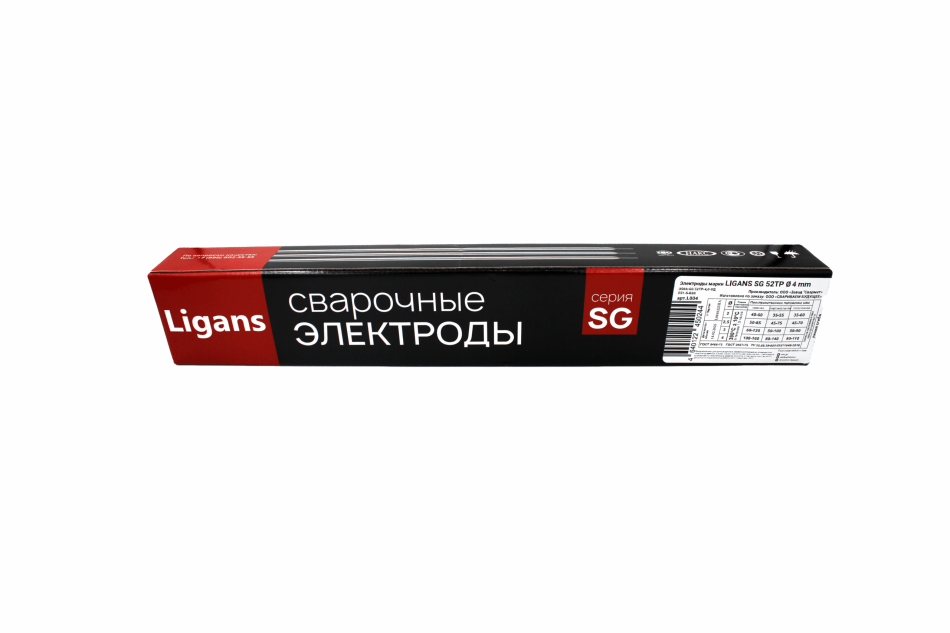 Сварочные электроды Ligans SG 62ТP 4 мм (1 кг)