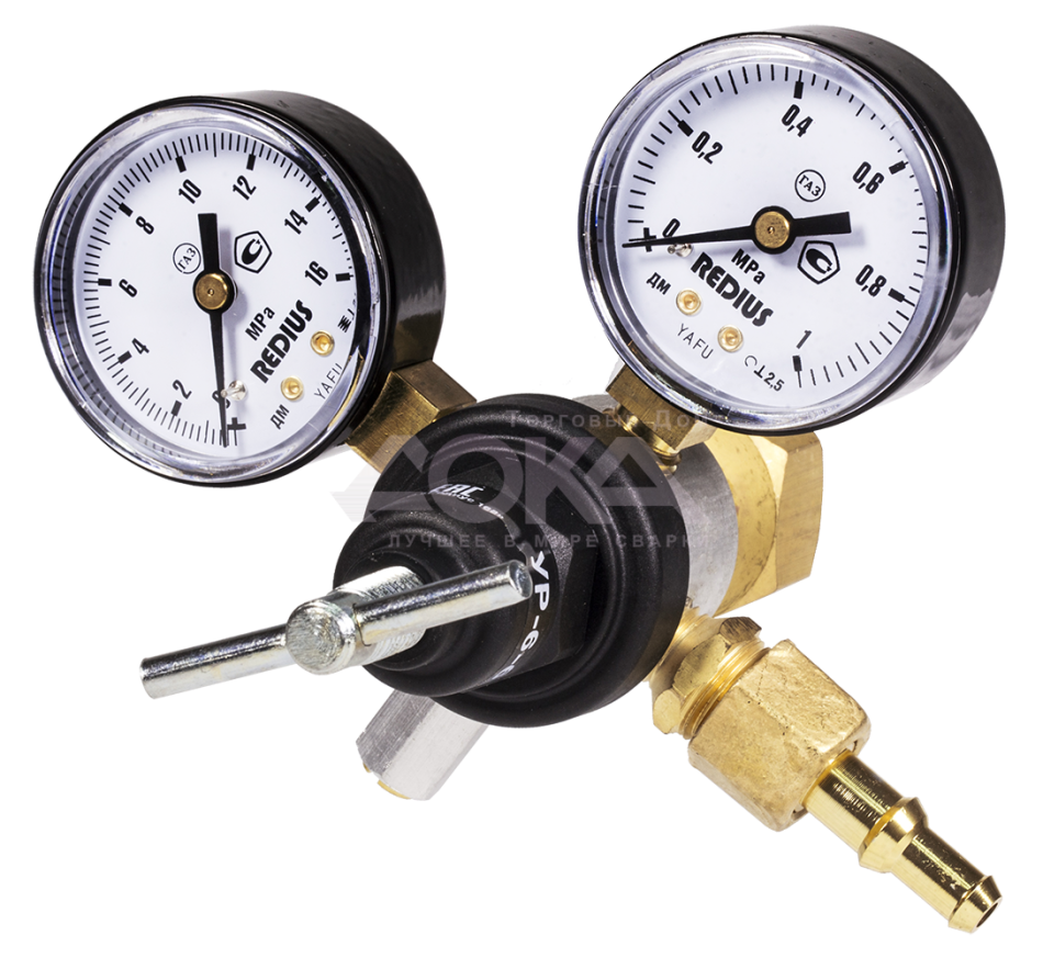 Редуктор углекислотный УР-6-6 (РЕДИУС) С ПОВЕРКОЙ В КОРОБКЕ