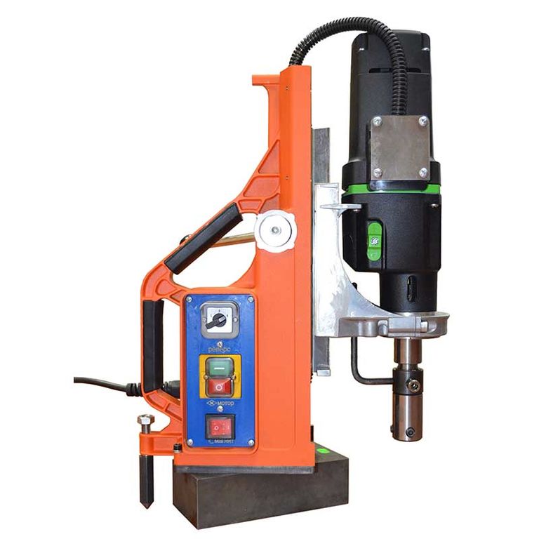 Станок сверлильно-резьбонарезной HI-PRO MBSR100 на поворотном магнитном основании