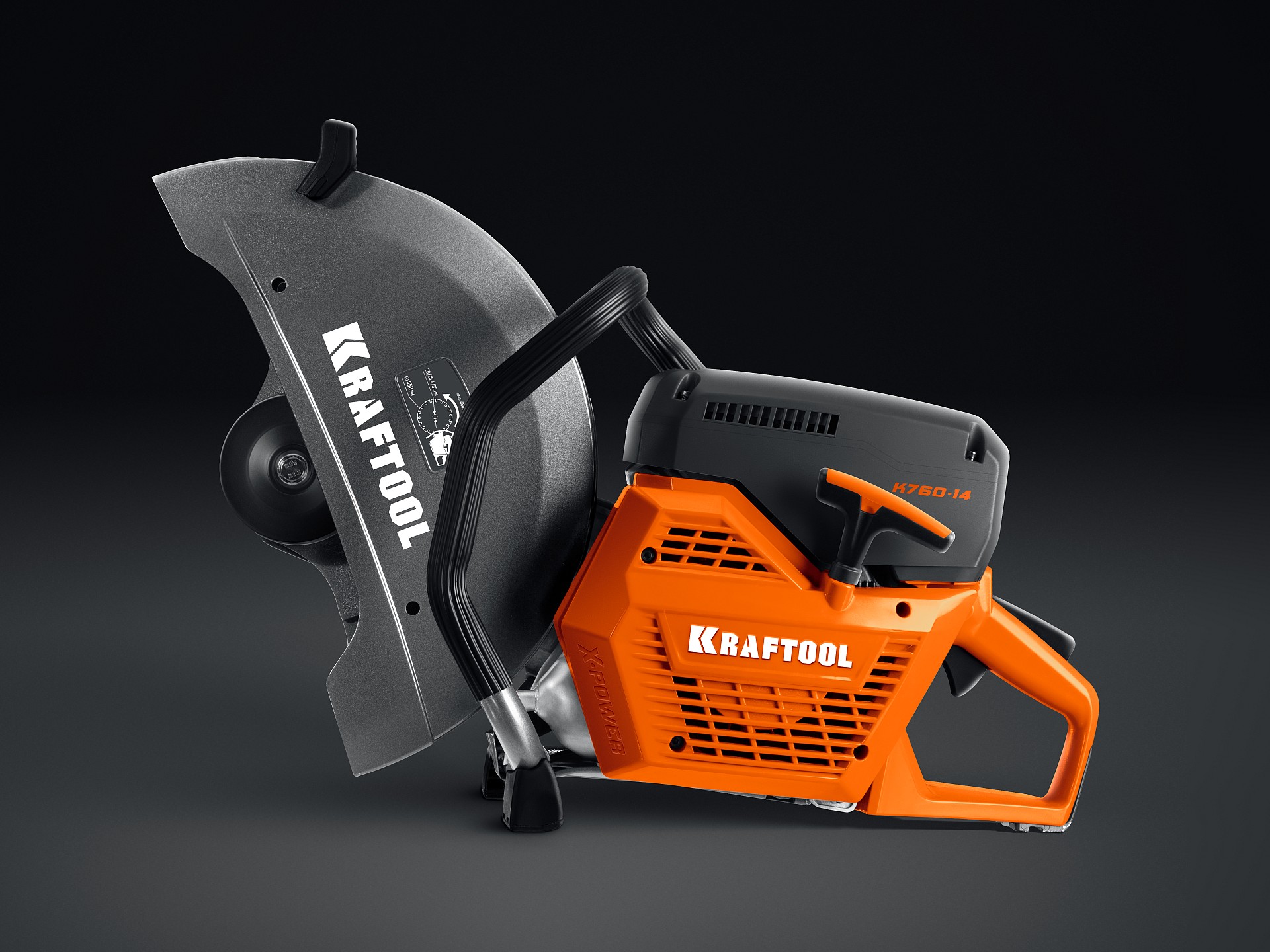 KRAFTOOL 3700 Вт, 350 мм, без диска, бензорез по металлу (рельсорез) (K760-14)