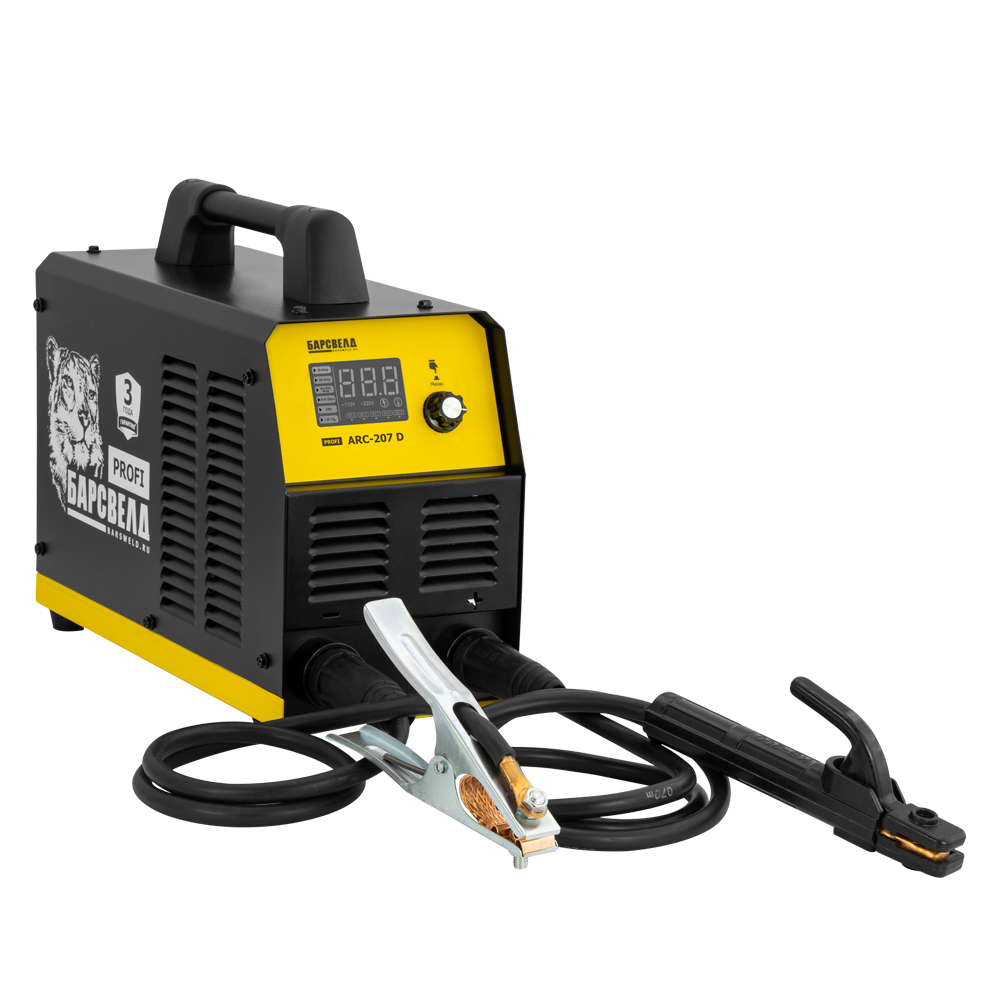 Инвертор  БАРСВЕЛД Profi ARC-207 D (220 В, 30-200 А, ПН 60 %, 5,8 кг, цифр. упр, VRD), компл., НАКС