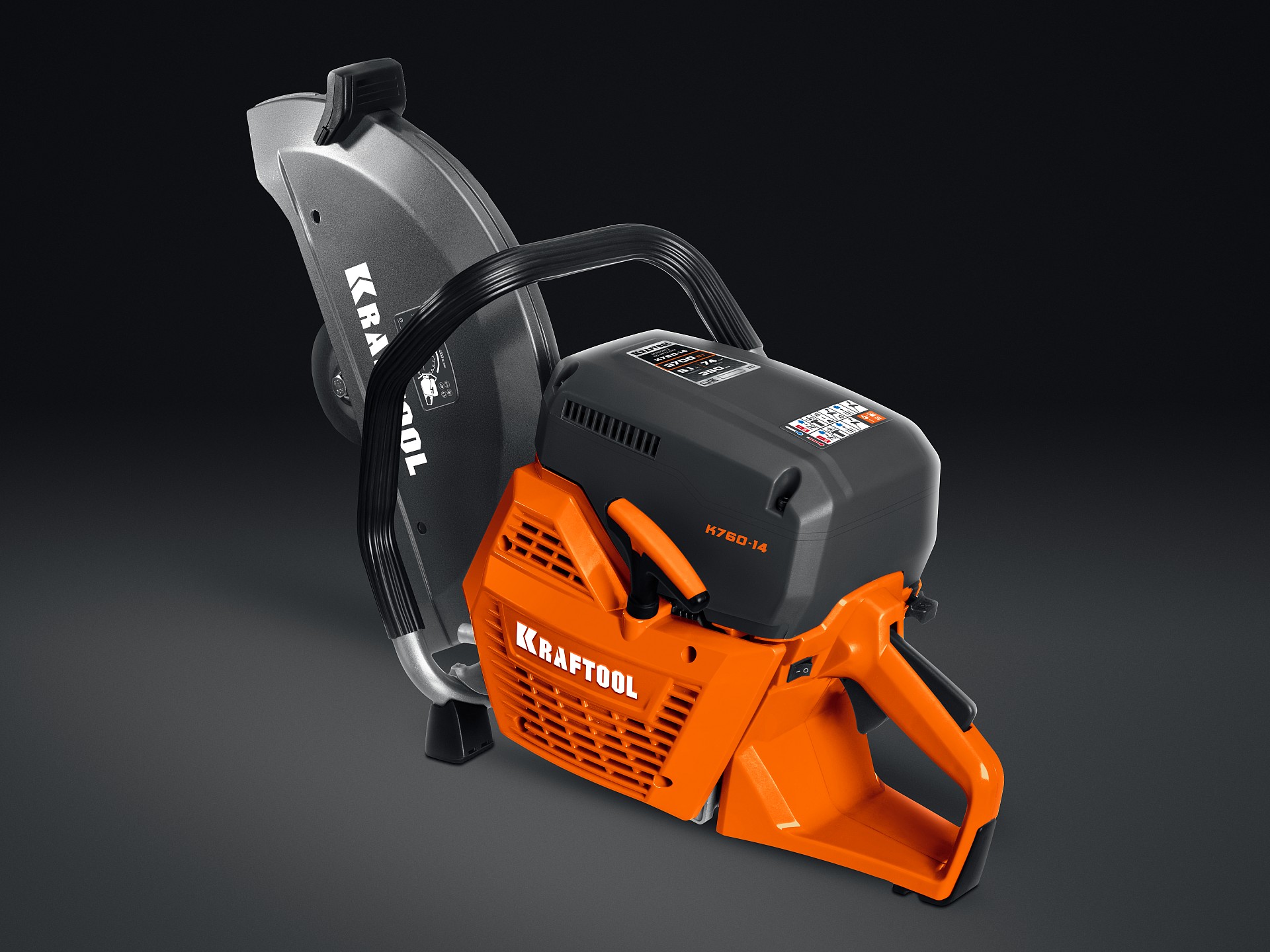 KRAFTOOL 3700 Вт, 350 мм, без диска, бензорез по металлу (рельсорез) (K760-14)