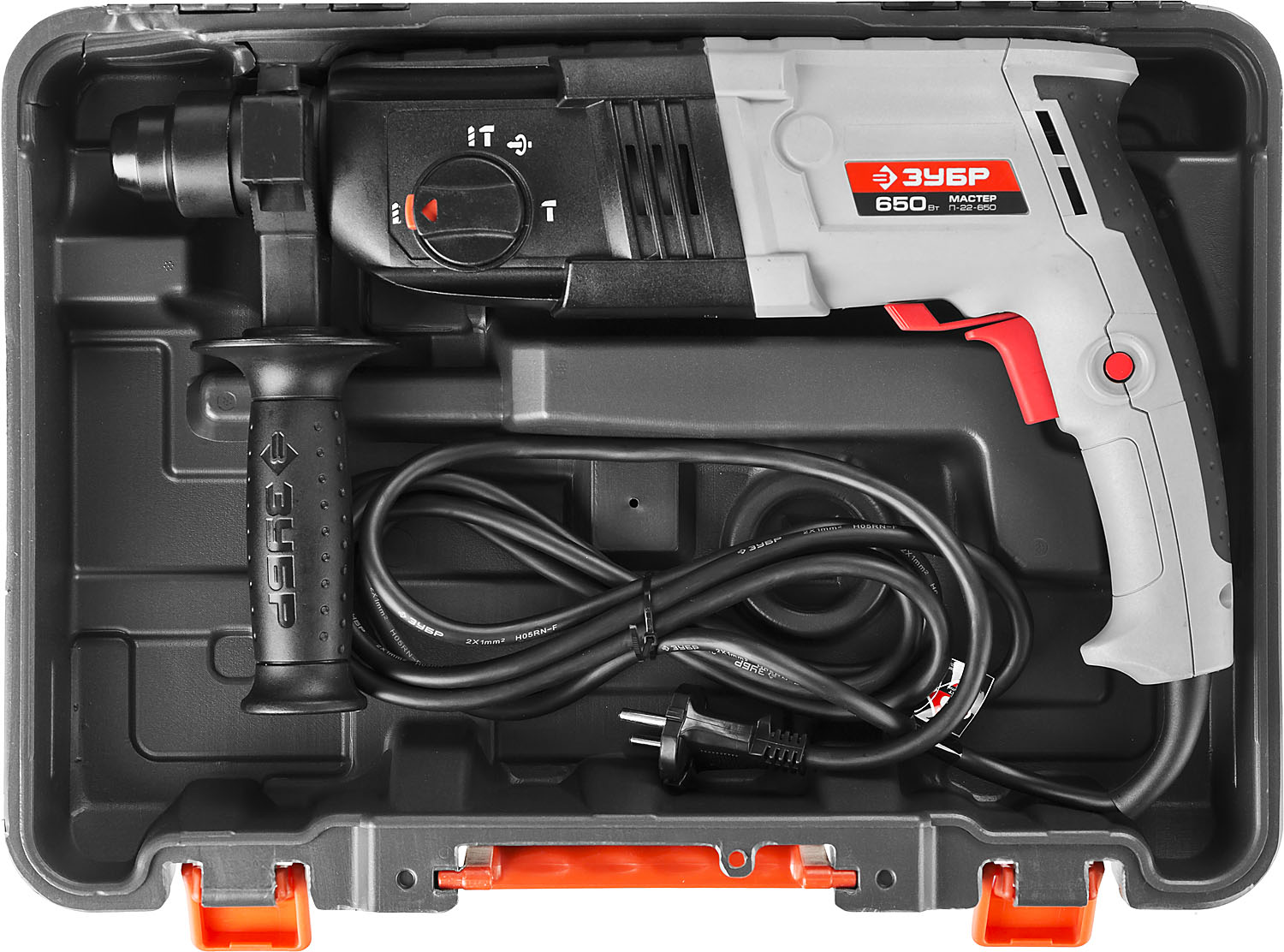 ЗУБР 22 мм, 650 Вт, перфоратор SDS Plus (П-22-650)