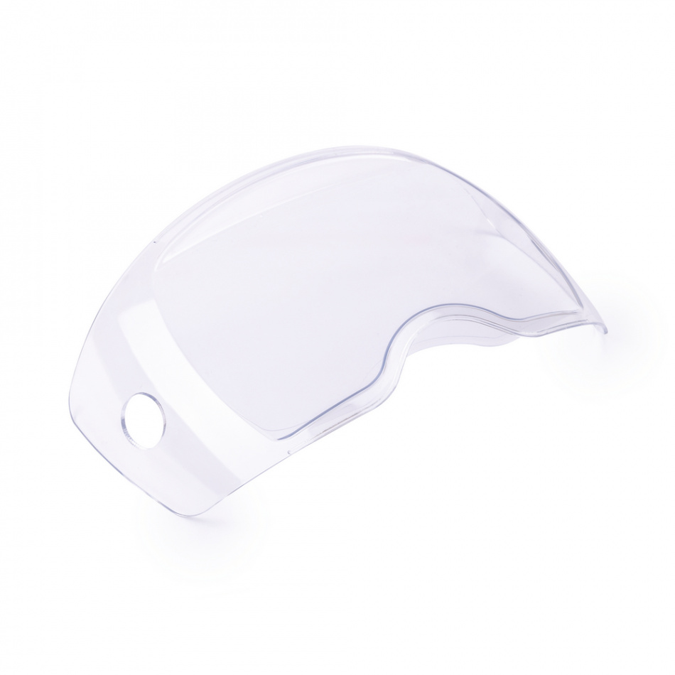 Поликарбонатное стекло внешнее 250х120мм для маски Корунд-Х PRO
