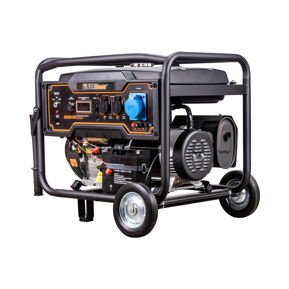 Бензиновый генератор FoxWeld Expert G8500 EW в компл. с блоком автоматики
