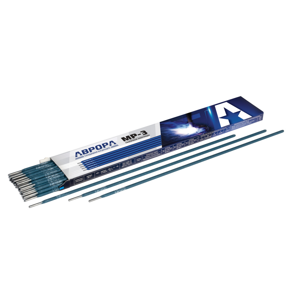 Электроды сварочные АВРОРА МР-3 d.3,0мм (1кг)