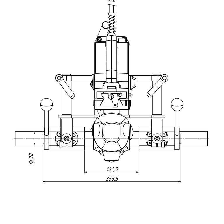 Станок сверлильный магнитный HI-PRO МСМ 55Т 1150 Вт