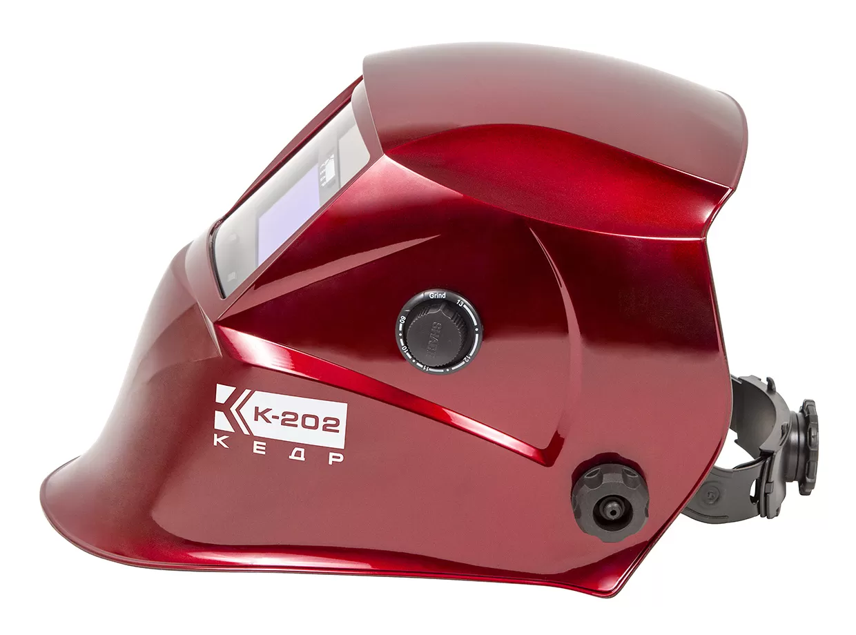 Маска сварщика   КЕДР (В РАЗОБР.ВИДЕ) "К-202 PRIME", красная