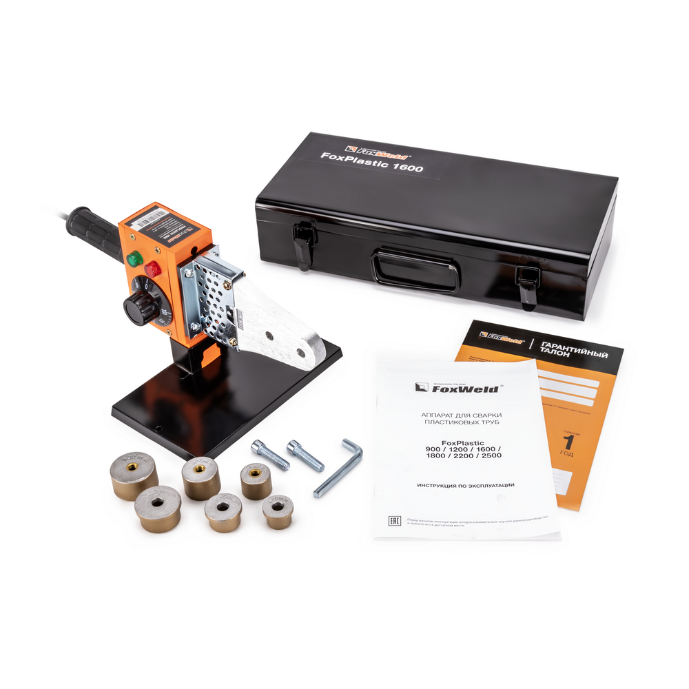 FoxWeld Аппарат для сварки пластиковых труб FoxPlastic 1600 (пр-во FoxWeld/КНР)
