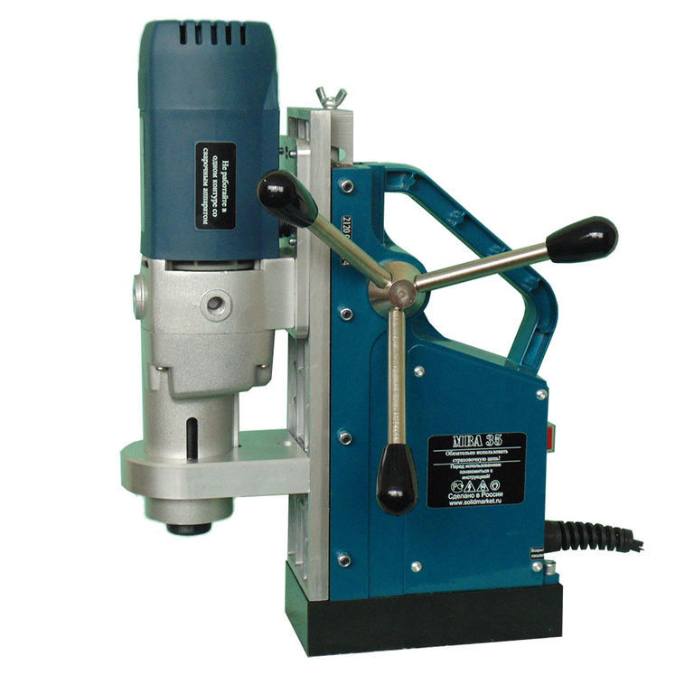 Станок сверлильный HI-PRO МСМ 35Е на магнитной подошве 1300 Вт