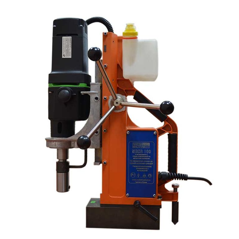Станок сверлильно-резьбонарезной HI-PRO MBSR100 на поворотном магнитном основании