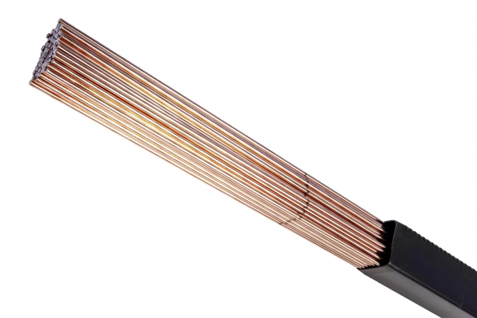 Прутки сварочные омедненные  КЕДР TIG ER70S-6/SG2 ? 3,2 мм (1000 мм пачка 2 кг)