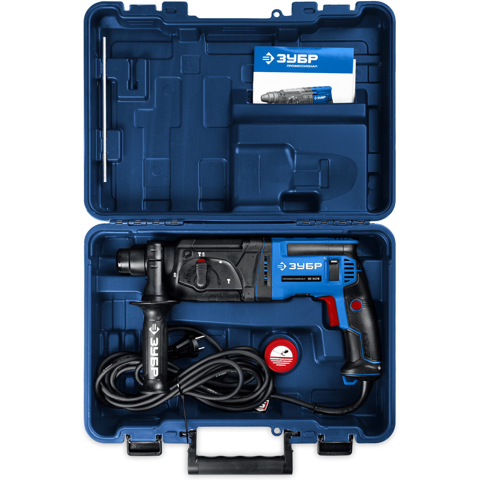 ЗУБР 24 мм, 780 Вт, перфоратор SDS Plus, Профессионал (ЗП-2470)